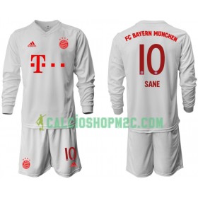 Bayern Monaco Leroy Sane 10 Bambino Maglia Trasferta 2020/2021 Manica Lunga (+ Pantaloncini)